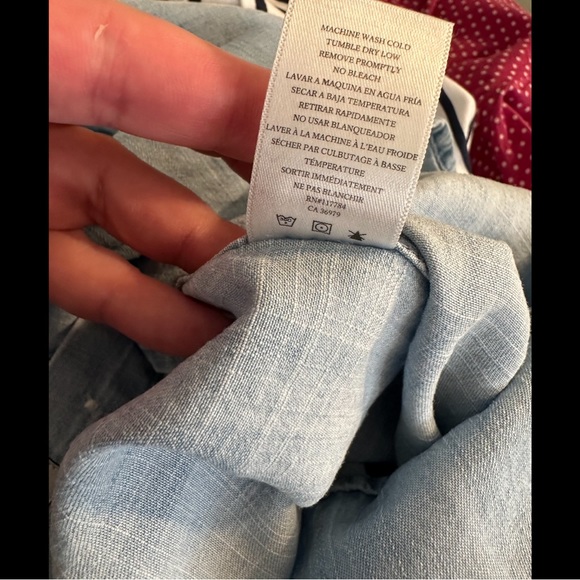 RAILS Chandler Vintage Wash Floral Embroidered Shirt Top Blouse Button Up Down - Picture 13 of 14